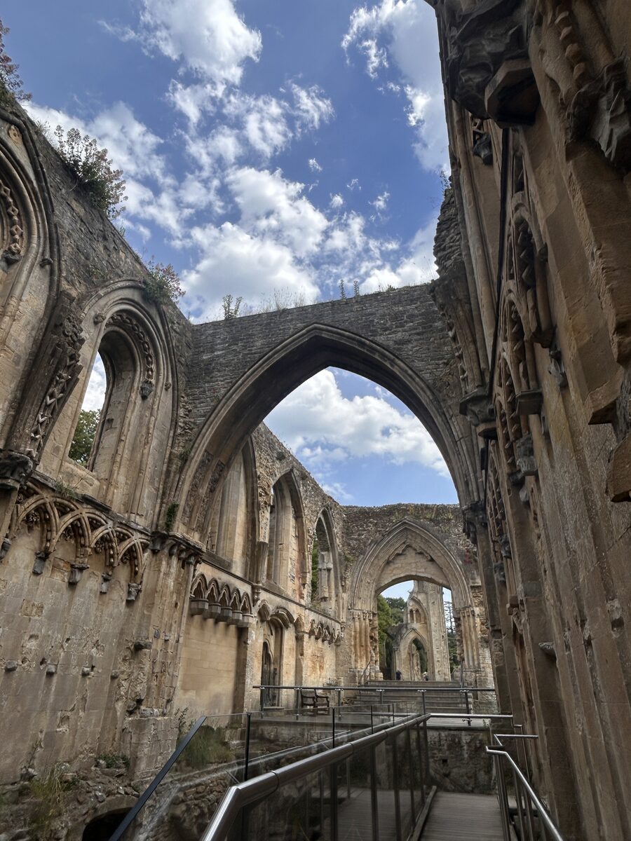 Las ruinas de la abadía de Glastonbury
