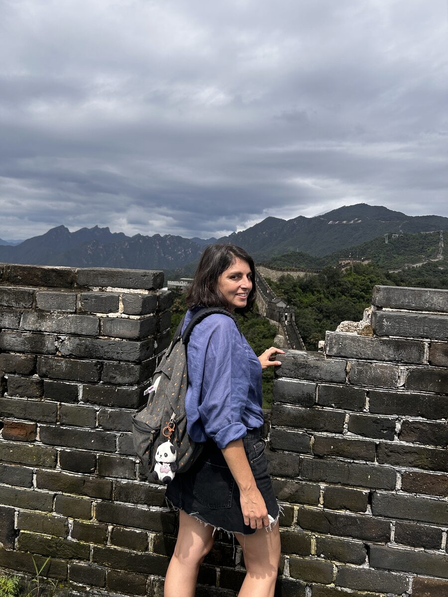 Caminando sobre la Gran Muralla china